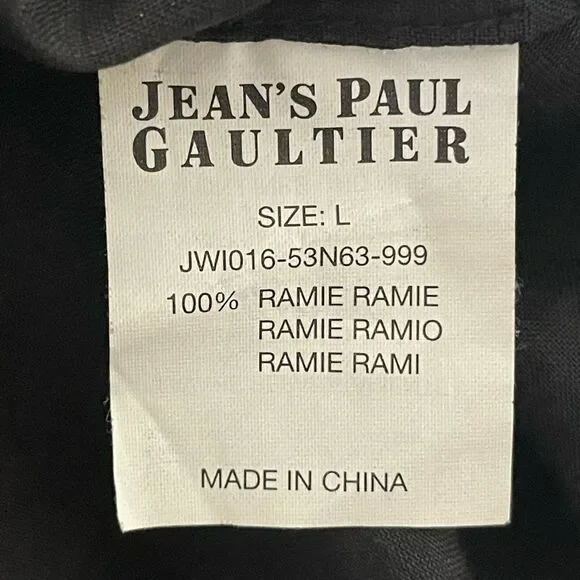 Jean Paul Gaultier Black Ruffle Tank Top